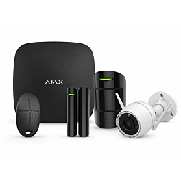 Ajax Hub 2 starterkit + WiFi buitencamera Zwart SMART