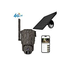 4G PTZ batterij camouflage camera met zonnepaneel PRO