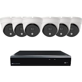 Draadloos Dome Mini Camerasysteem Wit ELITE 6