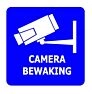 CCTV camera sticker - 5 x 5 cm (3 stuks)