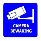 CCTV camera sticker - 5 x 5 cm (3 stuks)